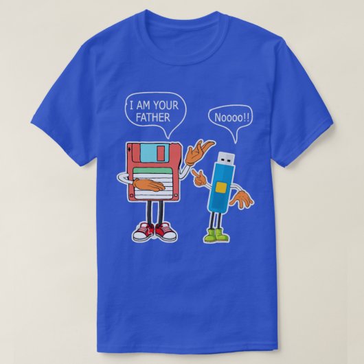 T-shirt Amusant Ingénierie informatique père et fils (Design devant)
