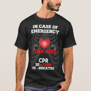 T-shirt Amusant instructeur de RCR Premiers soins pour les