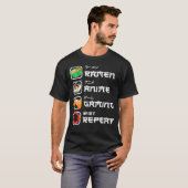 T-shirt Amusant Japonais Manga Anime Jeu Anime Ramen Jeu (Devant entier)