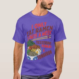T-shirt Amusant Japonais Nourriture Soupes Instantanées Ra