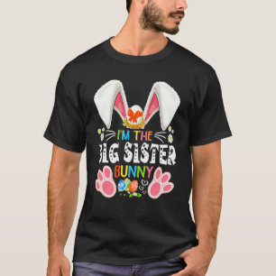 T-shirt Amusant Je suis La Grande Soeur Bunny Matching Fam
