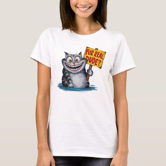 T-shirt Amusant jeu de chat (Devant)