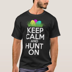 T-shirt Amusant jeu de mots Gardez le calme et chassez pou