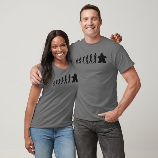 T-shirt Amusant jeu de société Cool cadeau Meeple Evolutio (Unisexe)