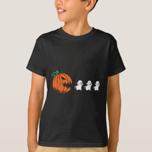 T-shirt Amusant Joueur Citrouille de jeu Manger Ghost Hall