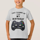 T-shirt Amusant Joueur Vidéo d'anniversaire (Devant)