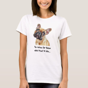 T-shirt Amusant joyeux et joyeux Terrier Dog Scripture