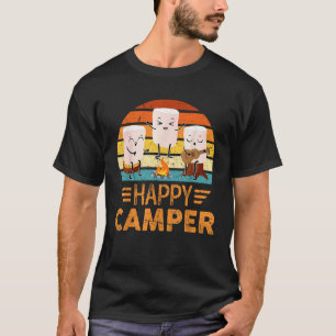 T-shirt Amusant Joyeux Marshmallow Camper Cute Pour Enfant