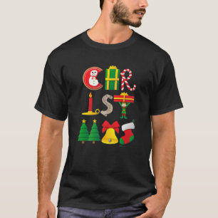 T-shirt Amusant Joyeux Noël 2021 Mot Design