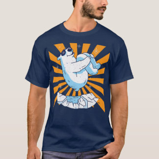 T-shirt Amusant Jumping Polar Bear Premium