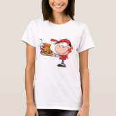 T-shirt Amusant Kid Fast Food Burger, Fries et Boire (Devant)