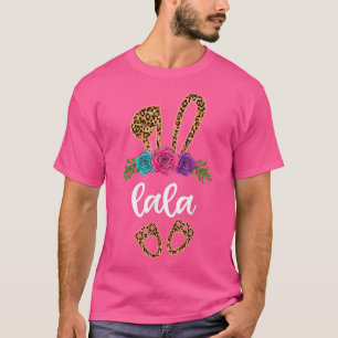 T-shirt Amusant Lala Bunny Leopard, Mamie Bunny de Pâques