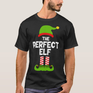 T-shirt Amusant Le Parfait Elfe Noël Famille de fête Pajam