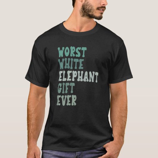 T-shirt Amusant le pire éléphant blanc jamais pour les adu (Devant)