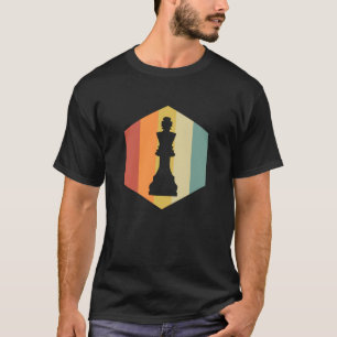 T-shirt Amusant les années 70 rétro Vintage King Chess D