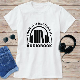 T-shirt Amusant livre Je lis Mon livre audio