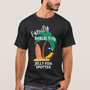T-shirt Amusant Maillot de Bain Famille Voyage Méduse Tach