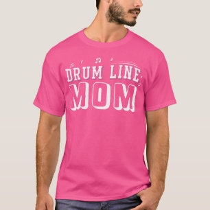 T-shirt Amusant Marching Band T Shirts Drum Line Maman Per