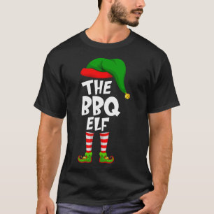 T-shirt Amusant Matching Famille Noël Le BBQ Elf