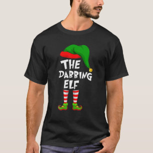 T-shirt Amusant Matching Famille Noël L'Elfe Dabbing