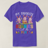 T-shirt Amusant Mes lapins Favoris Appelez-Moi Famille Mim (Design devant)