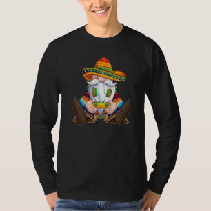 T-shirt Amusant Mexicain Gnome Cinco De Mayo Gamer Jeux En