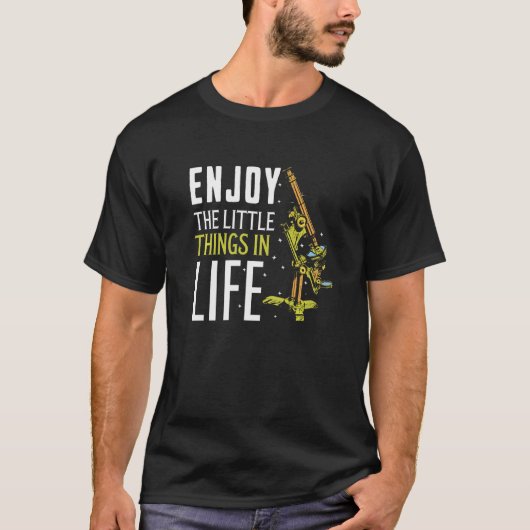 T-shirt Amusant Microscope Art, Biologie Nerd Science Lab (Devant)