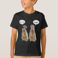 Amusant, mignon meerkats en conversation