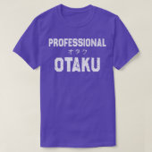 T-shirt Amusant & mignonne Anime Manga Professional Otaku (Design devant)