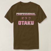 T-shirt Amusant & mignonne Anime Manga Professional Otaku (Design devant)