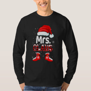 T-shirt Amusant Mme Santa Claus Noël Correspondant Famille