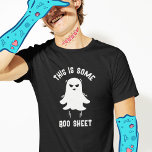 T-shirt Amusant moderne mignonne Halloween Boo Sheet Ghost<br><div class="desc">Entrez dans l'esprit d'Halloween avec notre 'Boo Sheet' Ghost Tee! 😄 Ajoutez votre propre torsion pour un plaisir éffrayant. Des giggings fantomatiques vous attendent ! 👻 #FunnyHalloweenTee #SpookyLaughs</div>