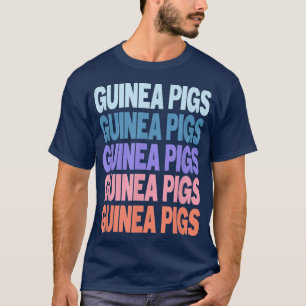 T-shirt Amusant Moderne Texte Répété Conception Guinée Por