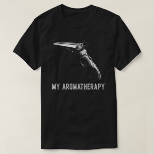 T-shirt Amusant Mon Aromathérapie Chaussure Armes À Feu En