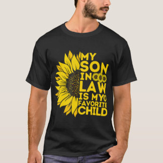 T-shirt Amusant Mon gendre est mon enfant préféré Amusante