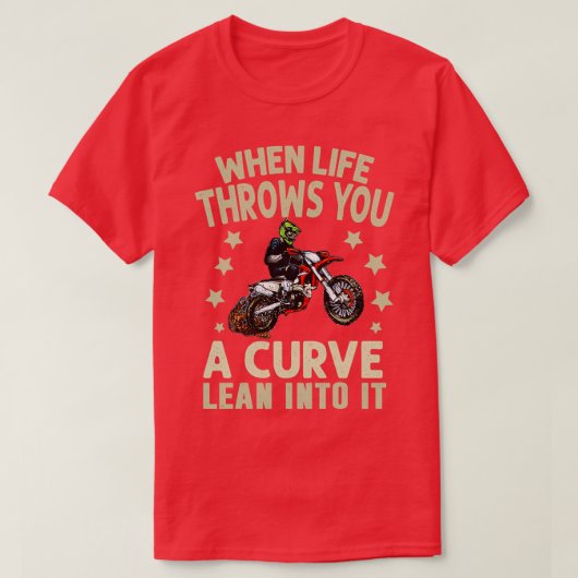 T-shirt Amusant Motorcycle Racer Design (Design devant)