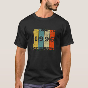 T-shirt Amusant Né En Octobre 1996 Pièces Originales Plais