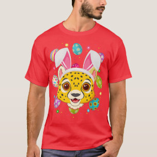 T-shirt Amusant Oeuf de Pâques Bunny Oreille Oreille Cheet