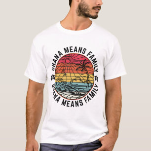T-shirt Amusant Ohana Hawaiian Summer Vacances signifie fa