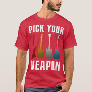 T-shirt Amusant Onglet de guitare Votre arme Musique Vinta
