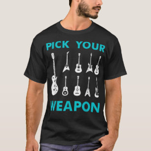T-shirt Amusant Onglet de guitare Votre arme Musique Vinta
