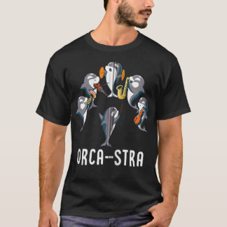 T-shirt Amusant Orca-stra Orca Killer Whale Orchestra Zip