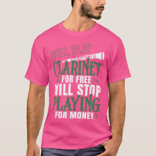 T-shirt Amusant orchestre de fanfare Clarinetist
