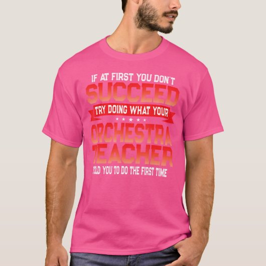 T-shirt Amusant Orchestre Enseignant Cadeau Funny School M (Devant)