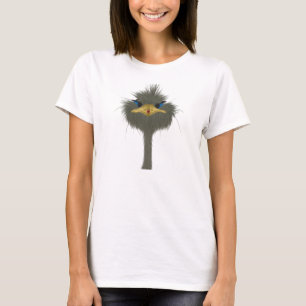T-shirt Amusant Ostrich George Et Mignonne Ladybug