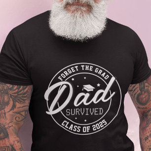 T-shirt Amusant Oublie le Grad, Papa Survived