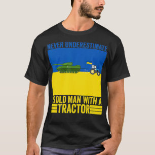 T-shirt Amusant paysan ukrainien vole un réservoir jamais
