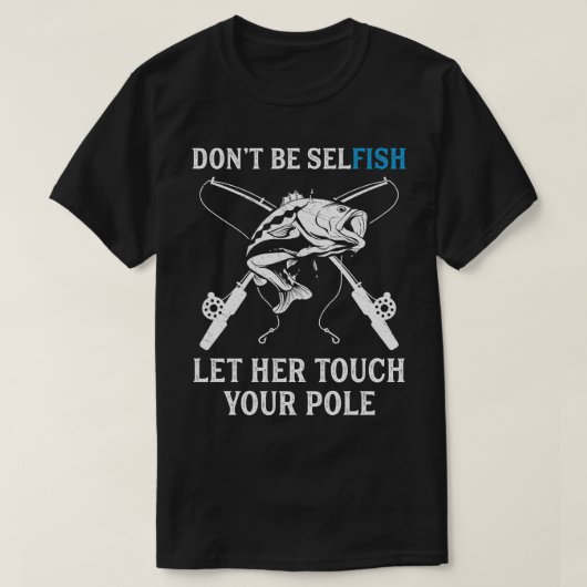 T-shirt Amusant Pêche Pole Pun Tenir Mon Pole Pêcheur Homm (Design devant)