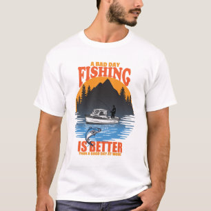 T-shirt Amusant Pêcheur pêcheur pêcheur mâle cadeau