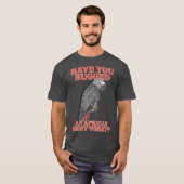 T-shirt Amusant Perroquet Hug African Grey domestique Birb (Devant entier)